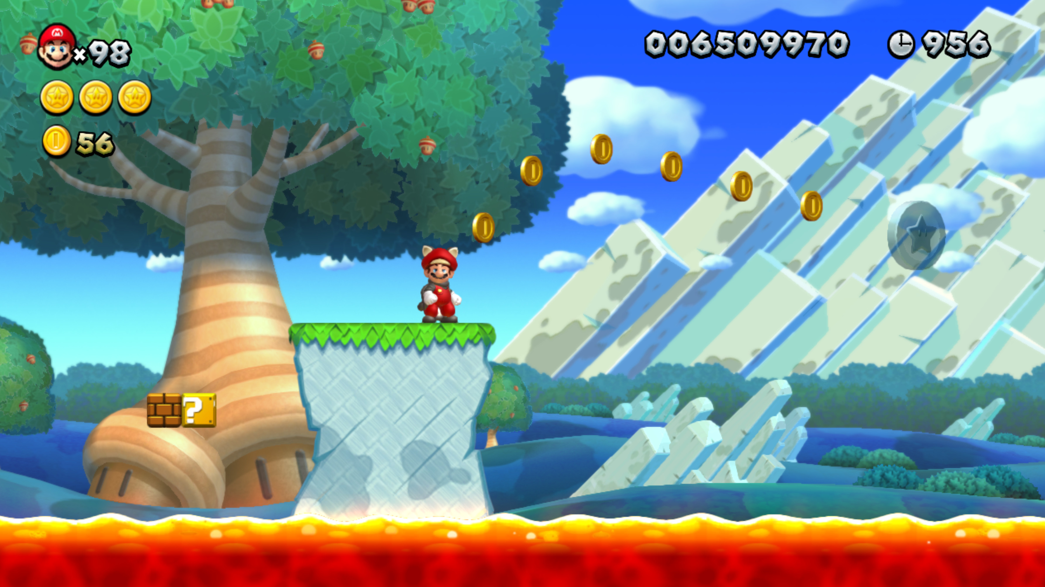 New Super Mario Bros. U but the Floor is Lava