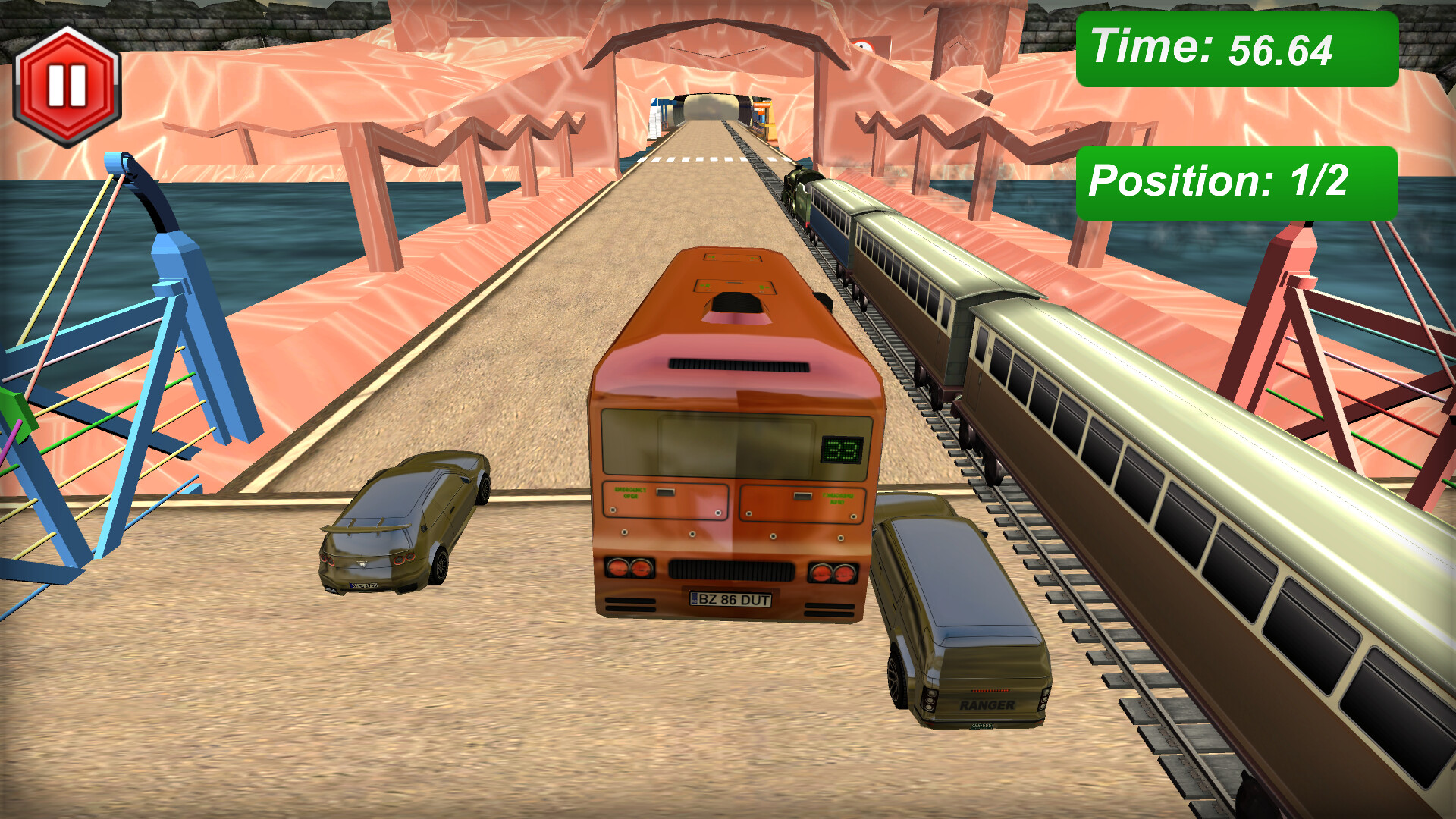 Cars vs Train