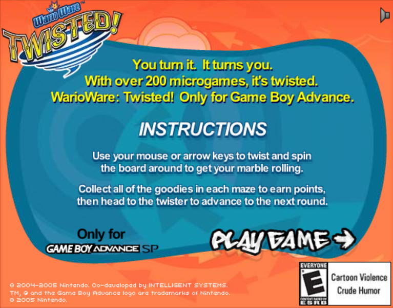 WarioWare: Twisted! – Marble Maze Game