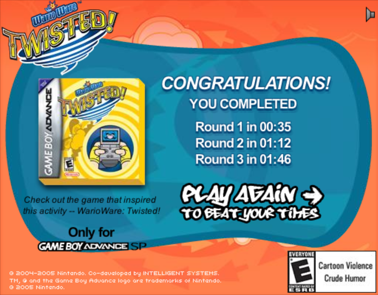 WarioWare: Twisted! – Marble Maze Game