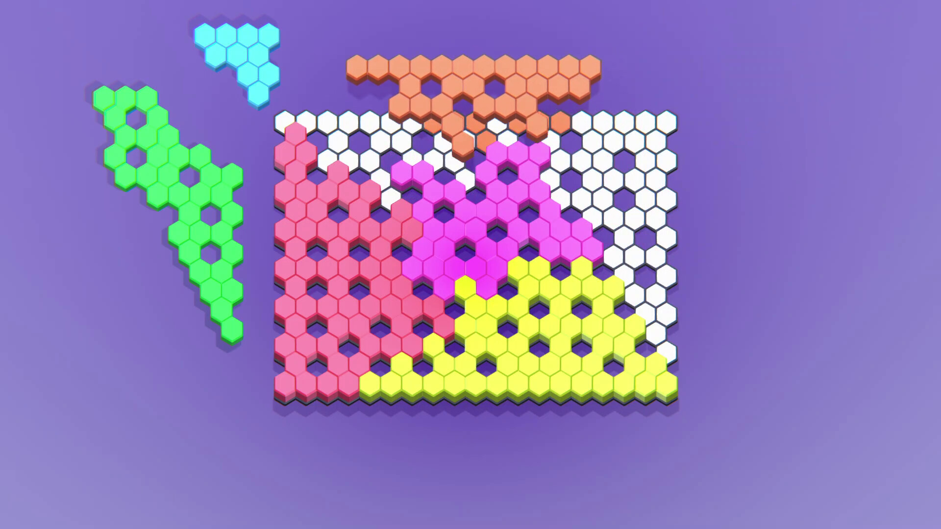 Hexagon Puzzle Blocks