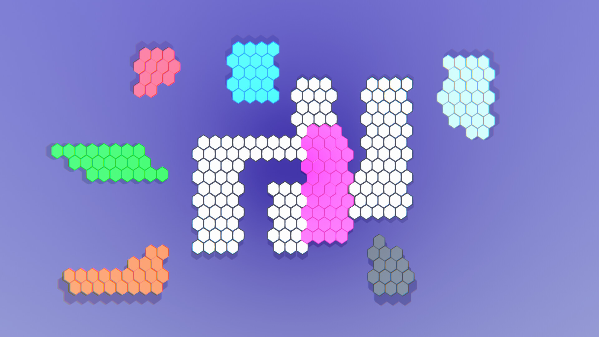 Hexagon Puzzle Blocks