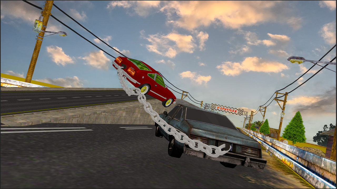 Chain Car Stunt Simulator: 3D Extreme Highway Car Driving Games