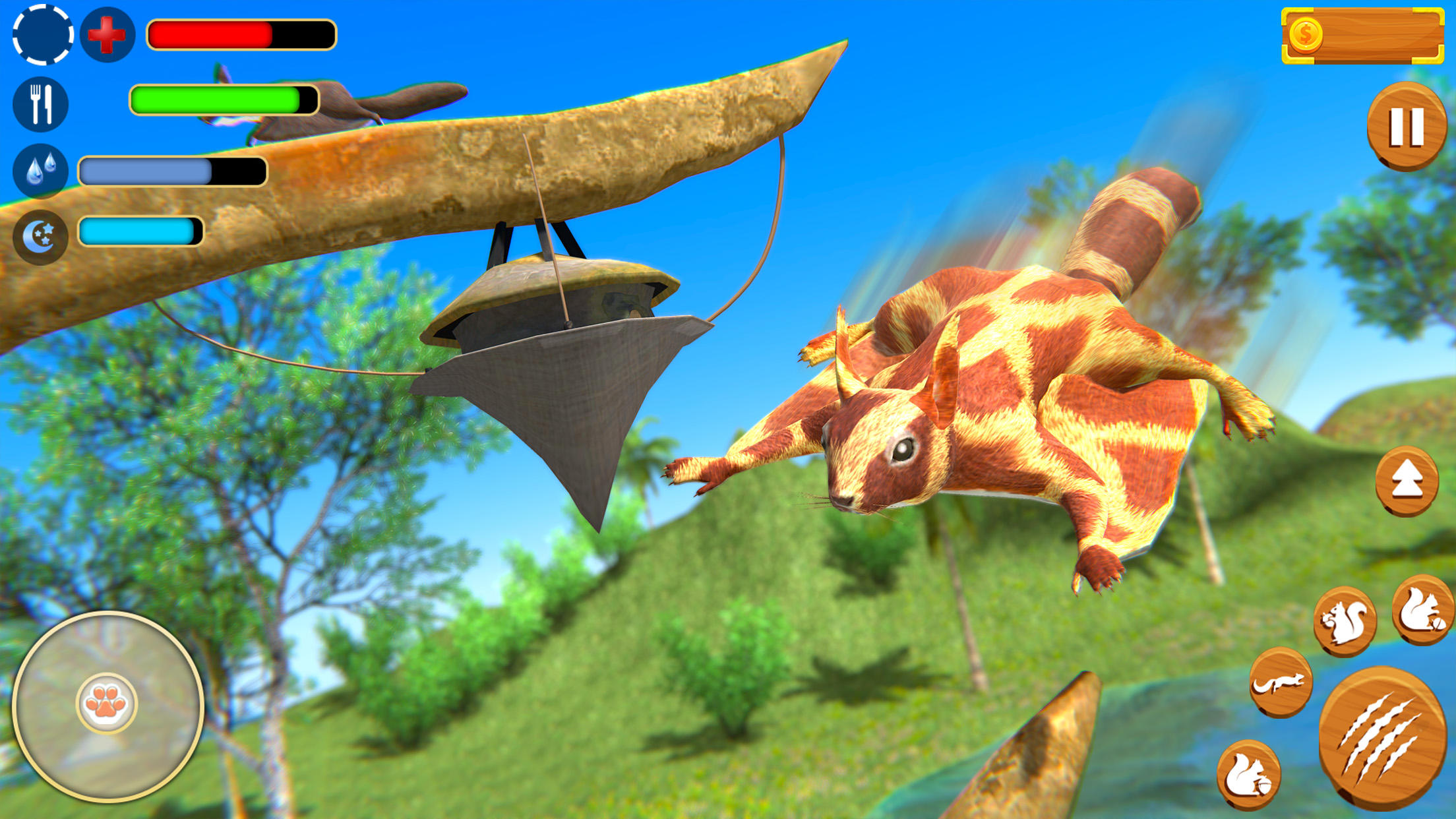 Wild Squirrel Family Sim 3D