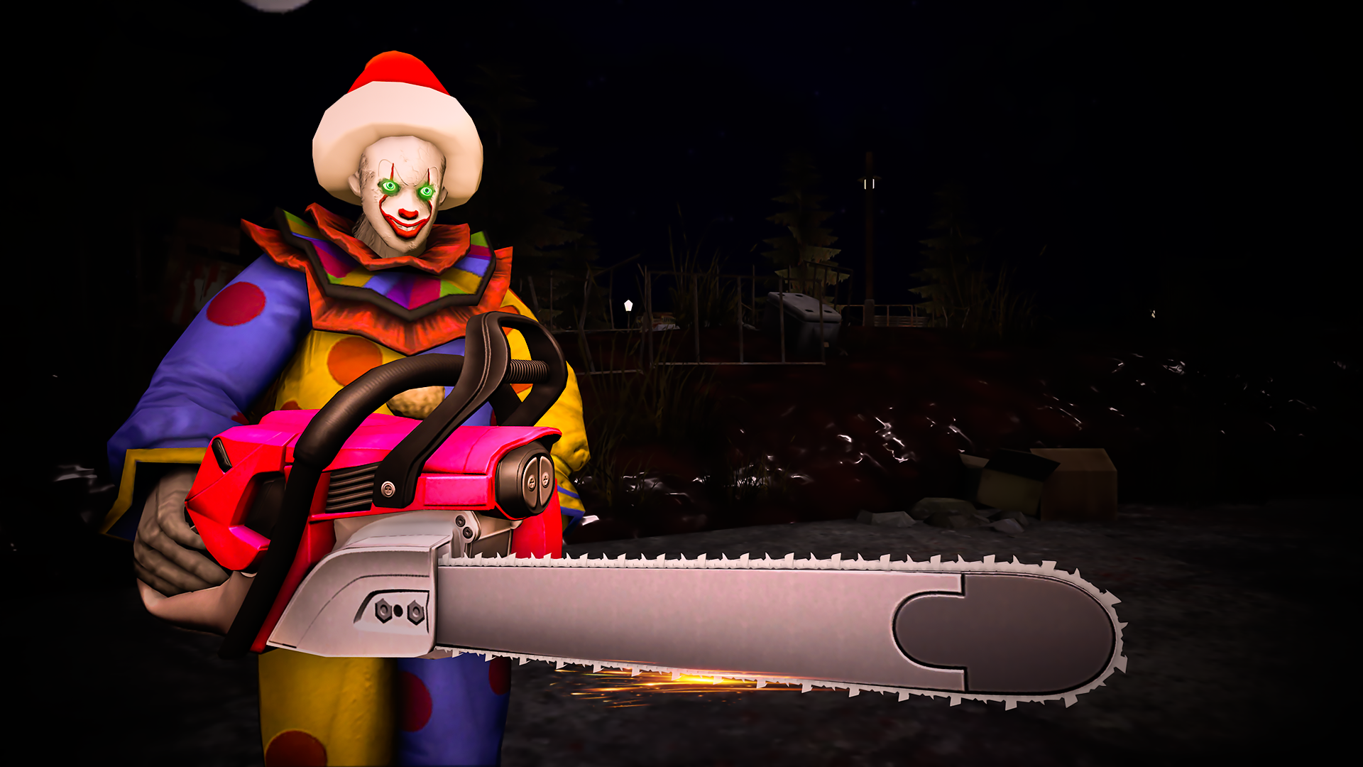 Scary Clown Death of Park