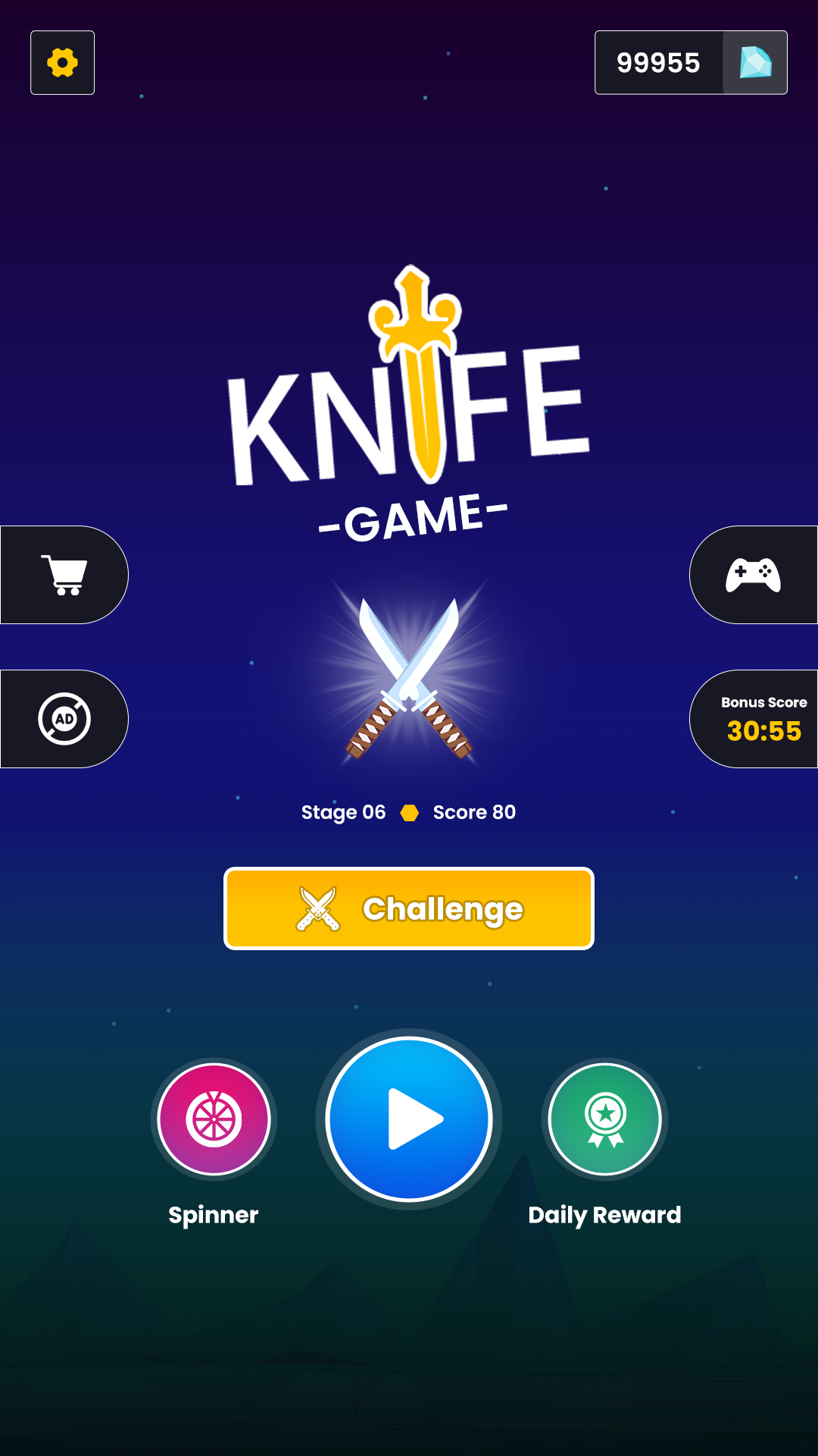 Knife Aim Hit: Throwing Games