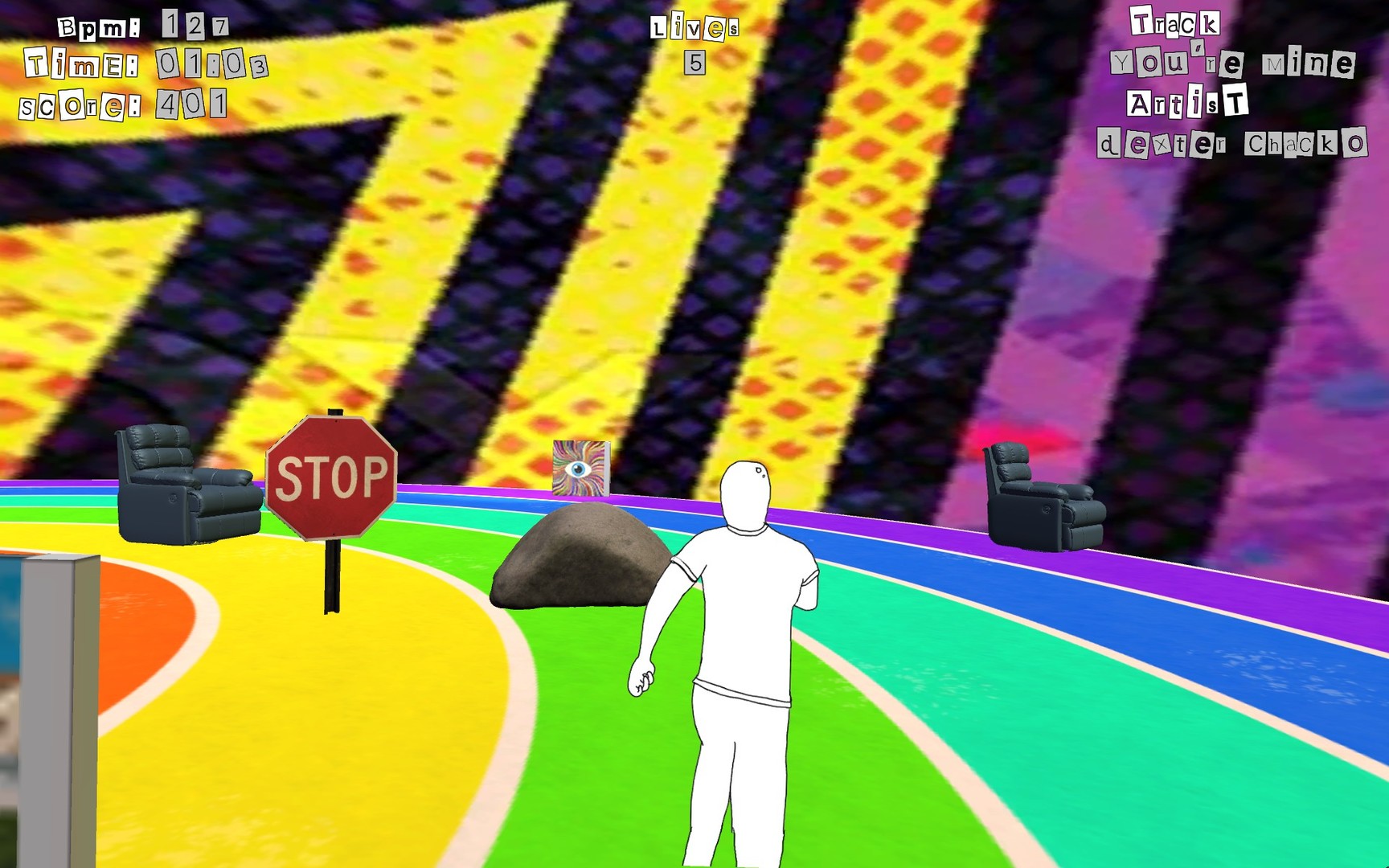 The Infinite Trial of a Hopeless Man Running