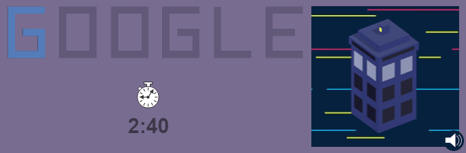 Google Doodle: Doctor Who 50th Anniversary