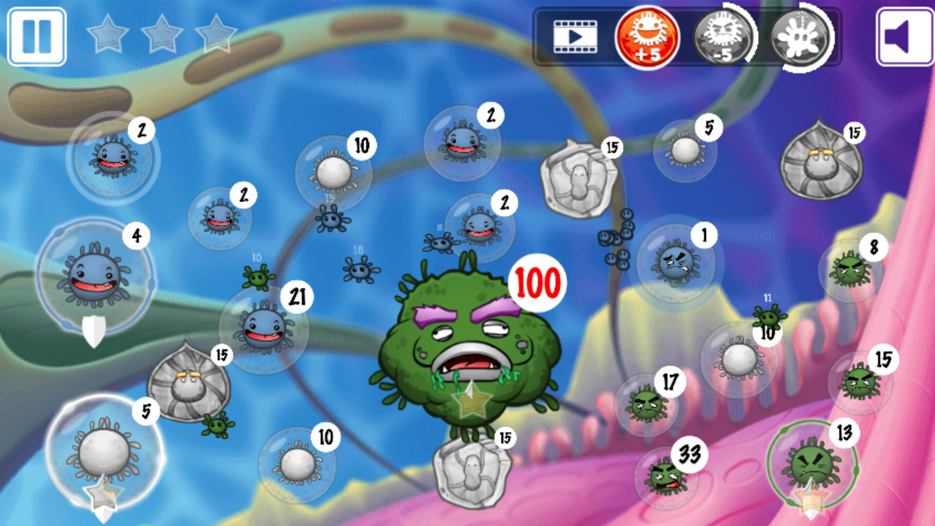NanoWar: Cells vs. Virus
