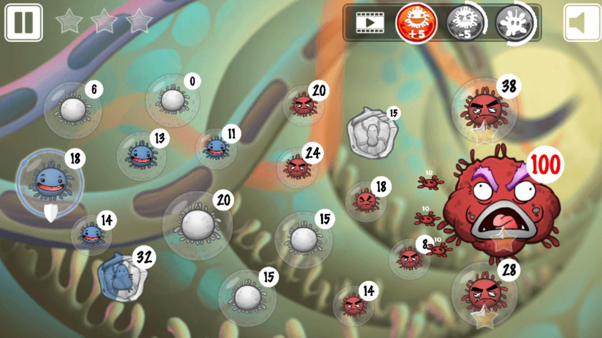 NanoWar: Cells vs. Virus