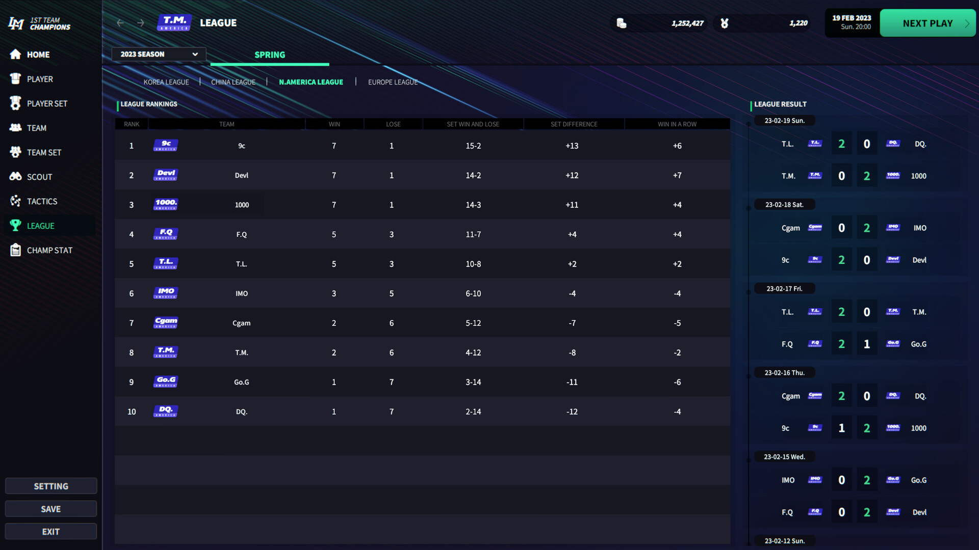 League Manager 2023