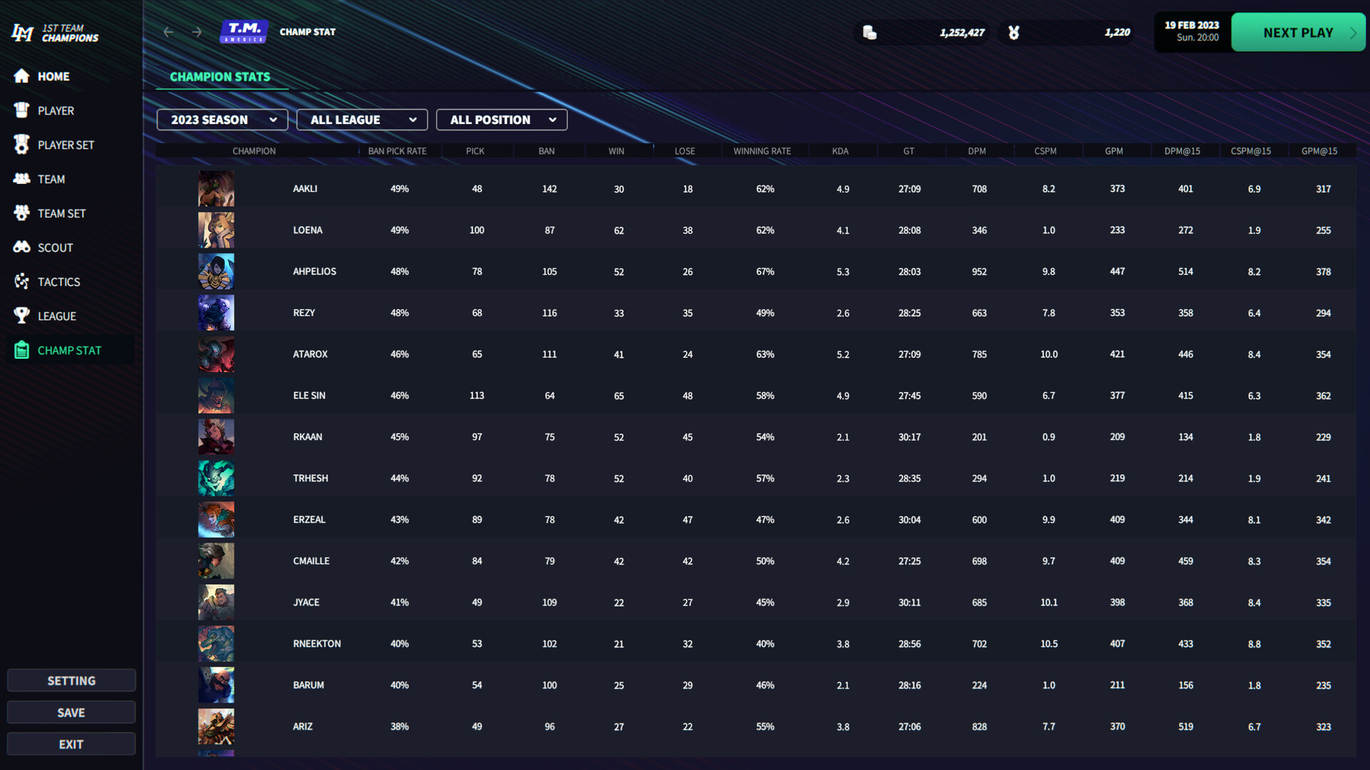 League Manager 2023