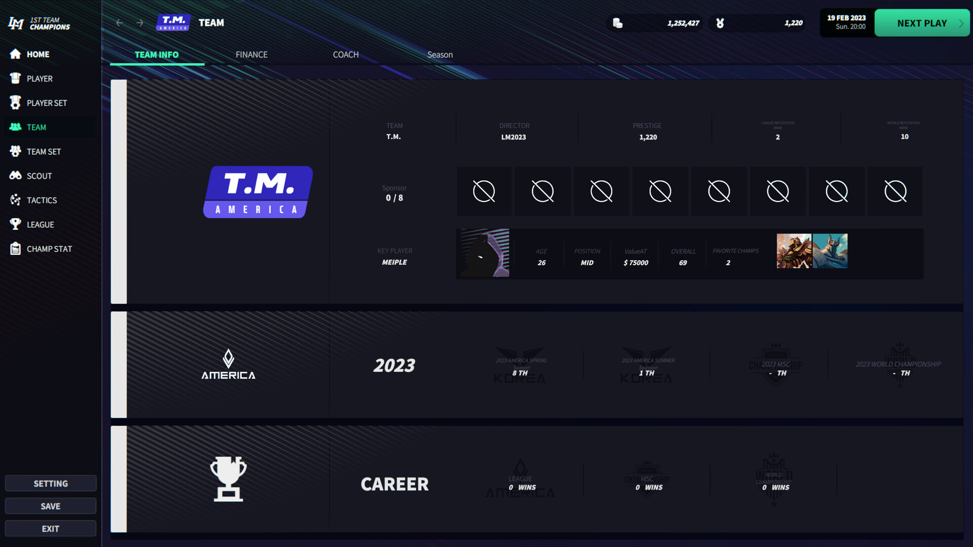 League Manager 2023