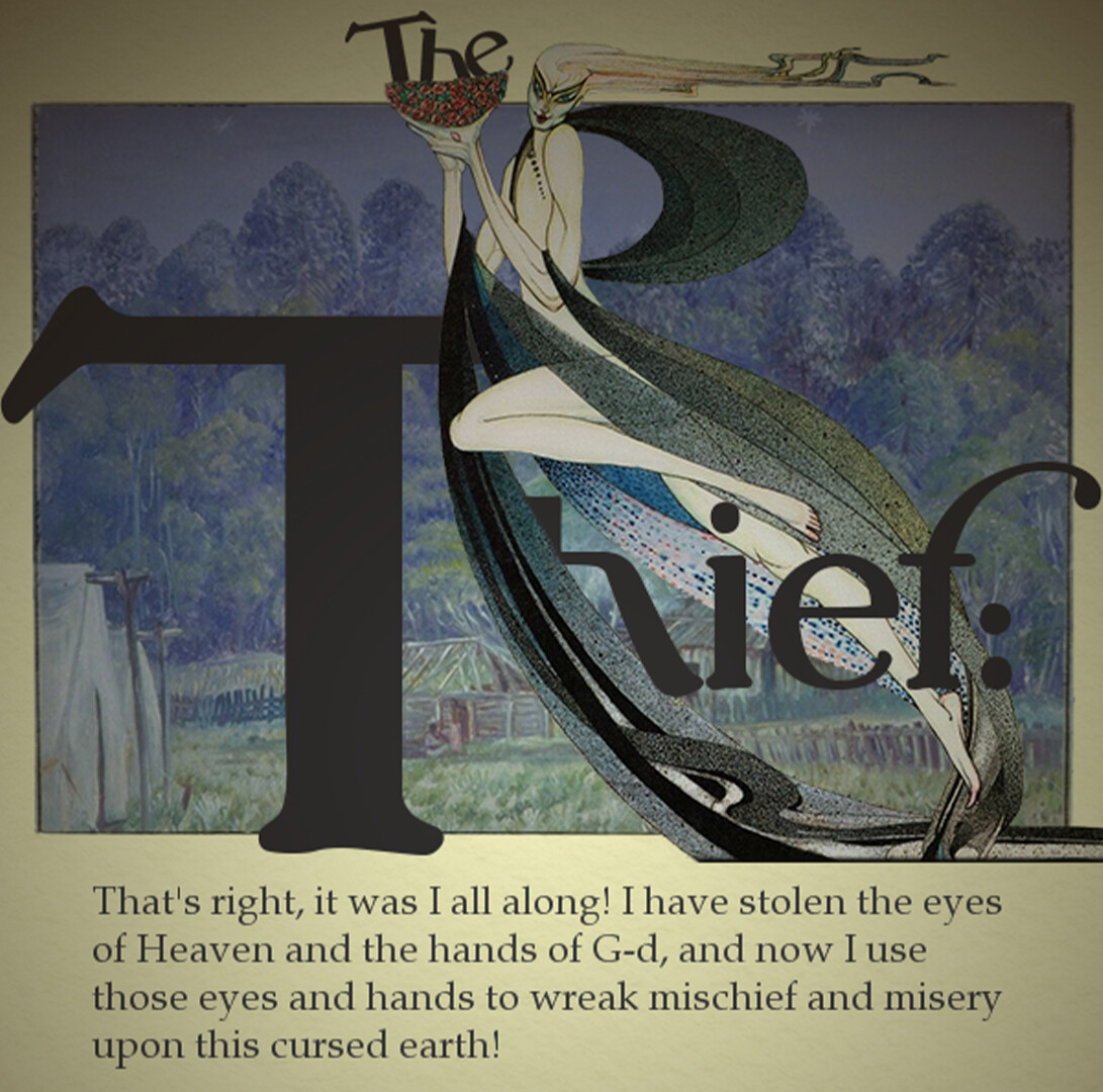 The Thief, the Witch, the Toad, and the Mushroom.