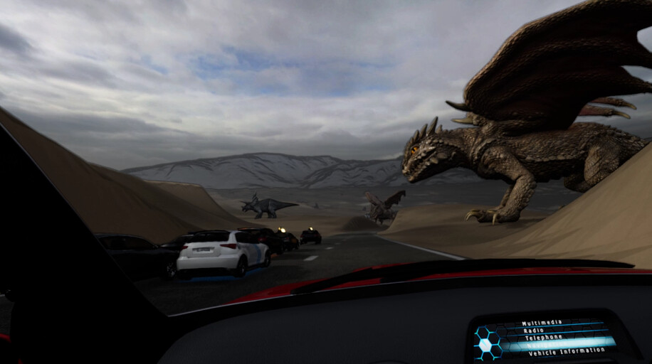 VR Racing on Dinosaur Island