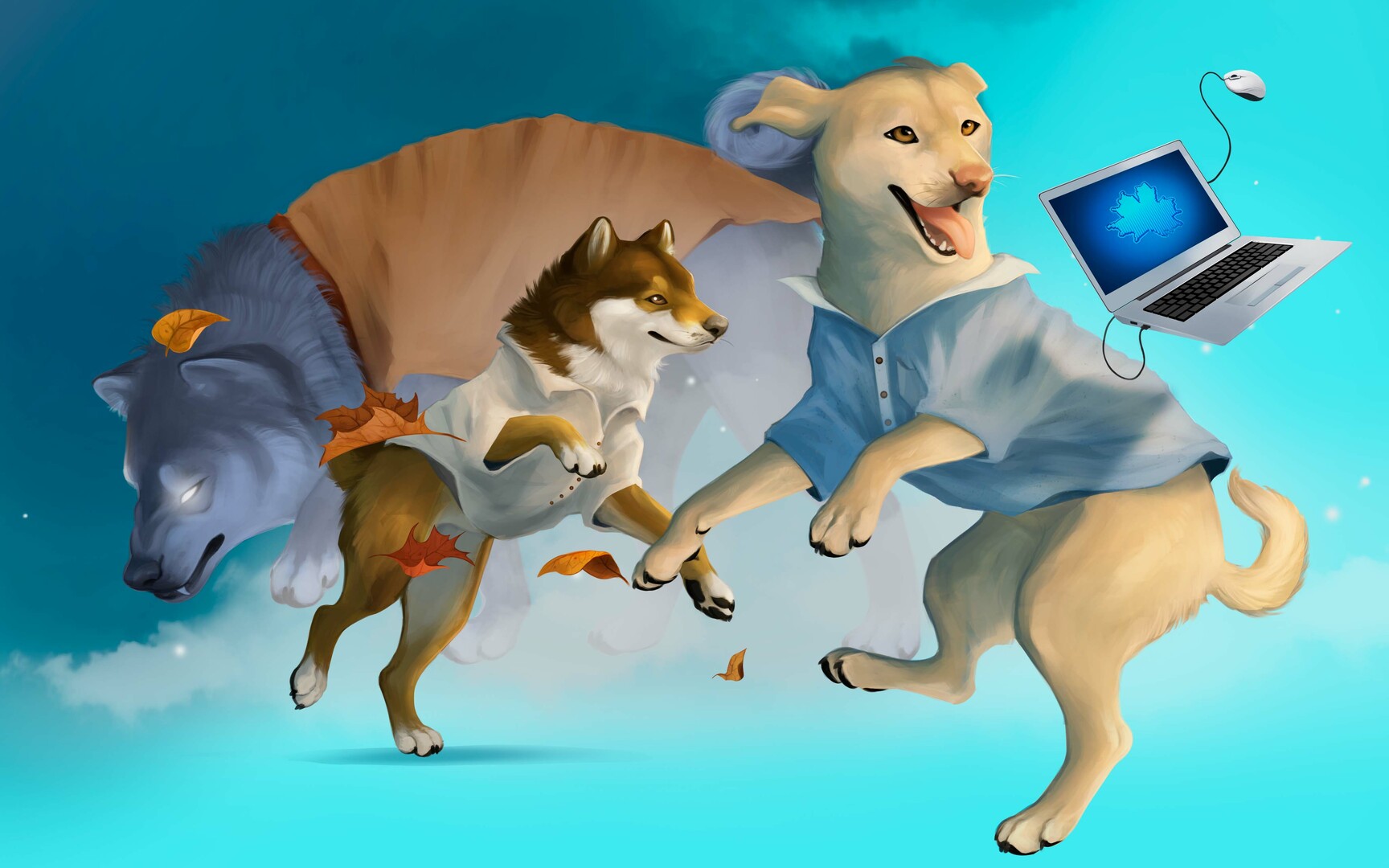 Autumn with the Shiba Inu