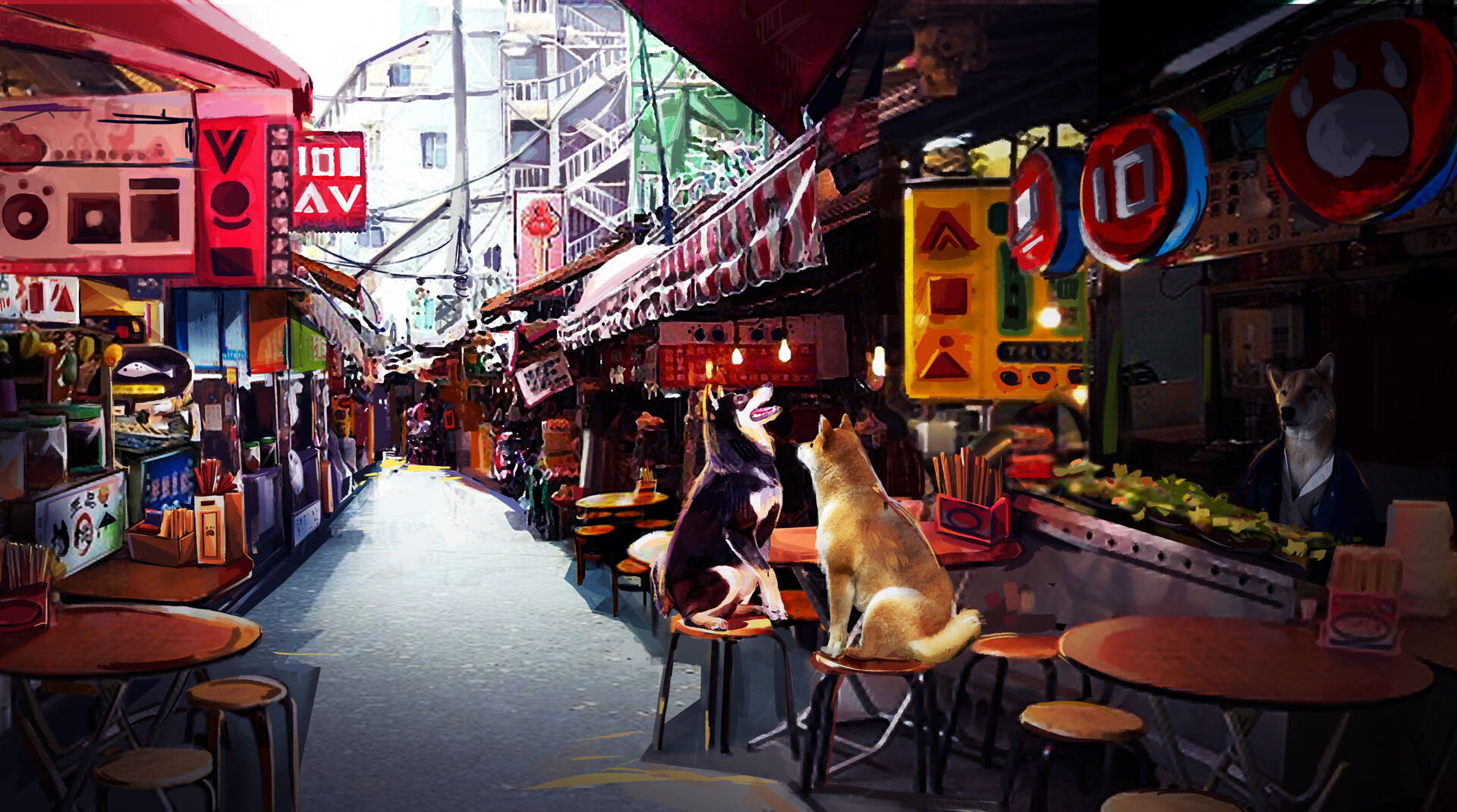 Autumn with the Shiba Inu