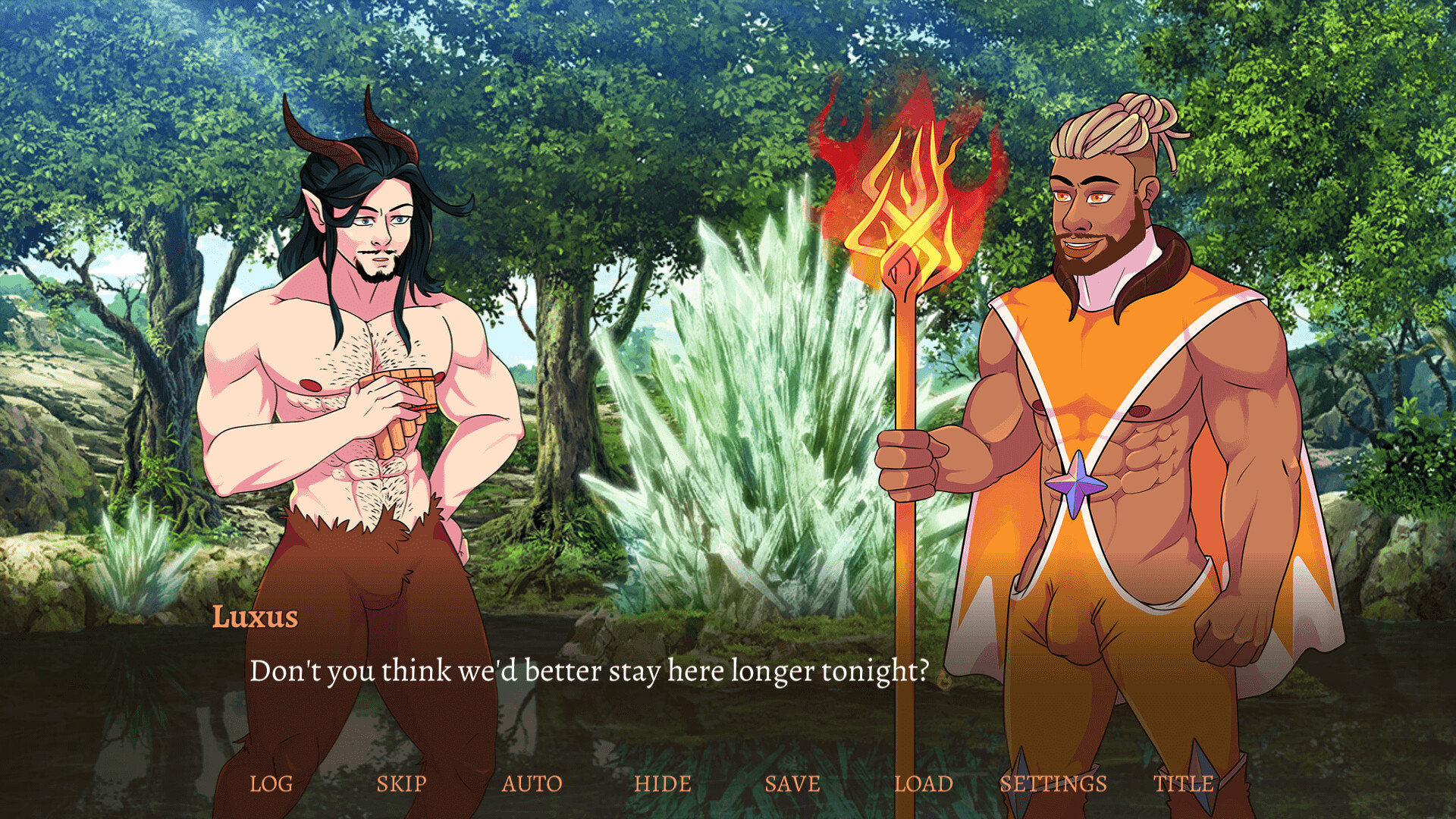 Burning Secrets: A Bara Visual Novel