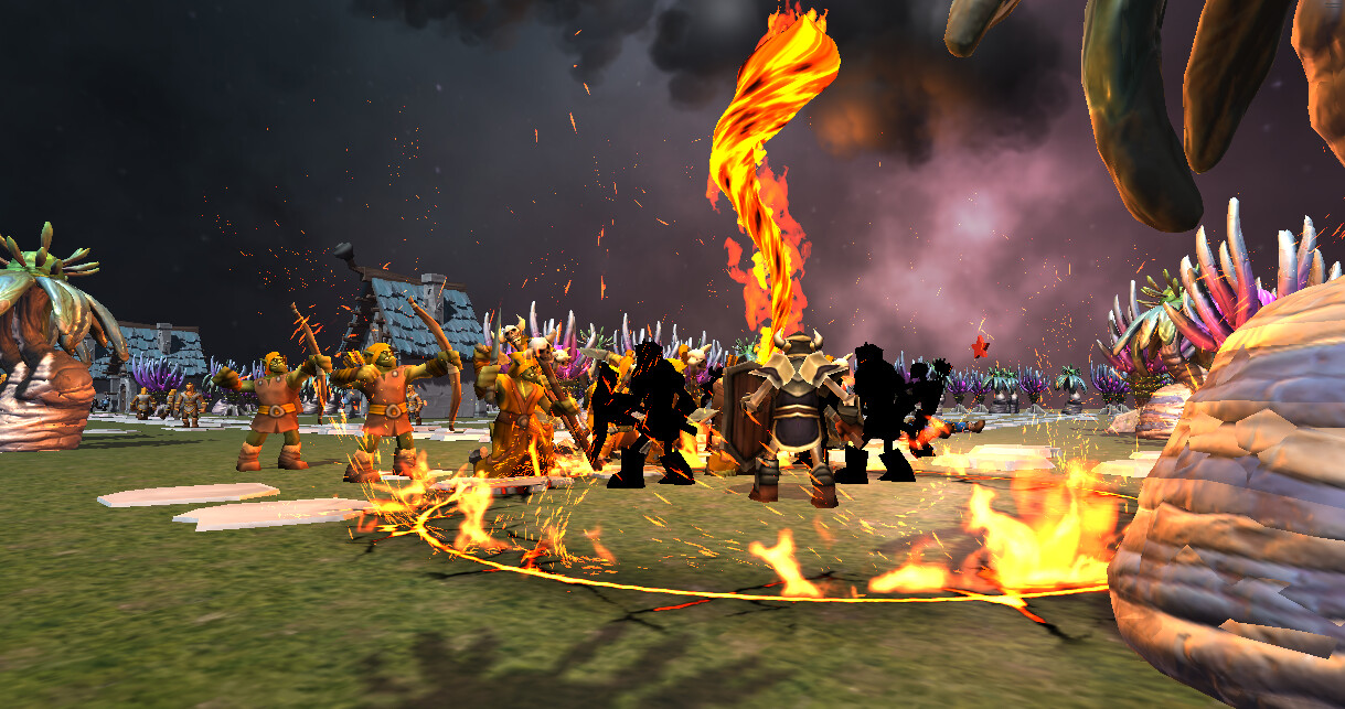 Crowd Medieval City War