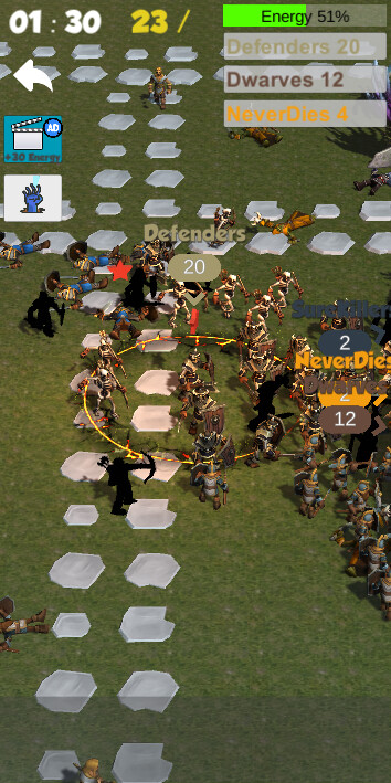 Crowd Medieval City War