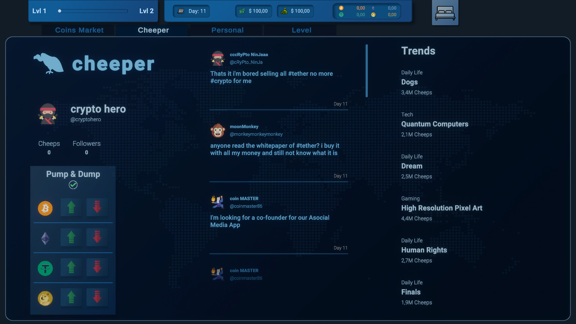 Coin Trader Simulator