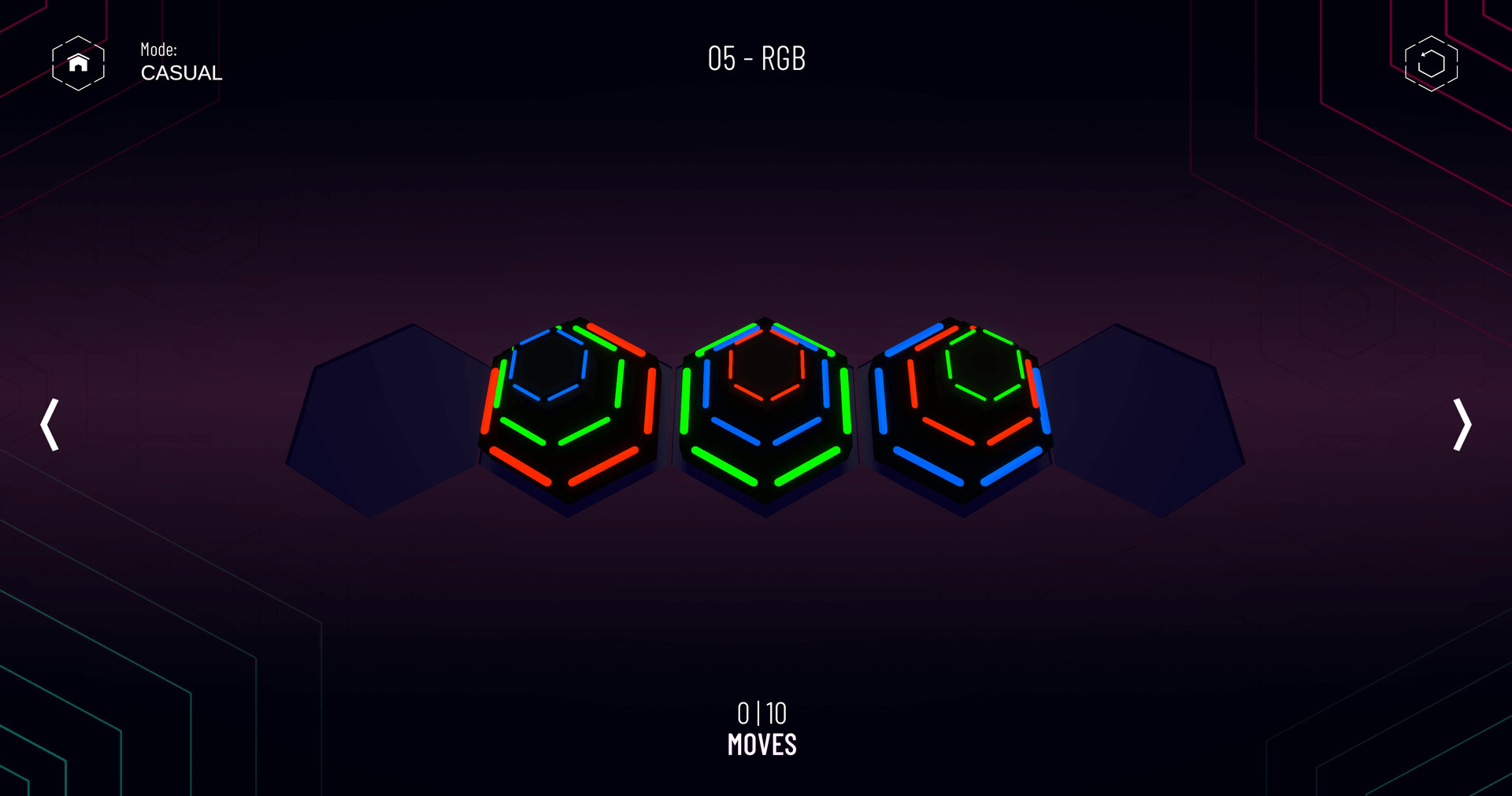 Hanoi Puzzles: Spin Match