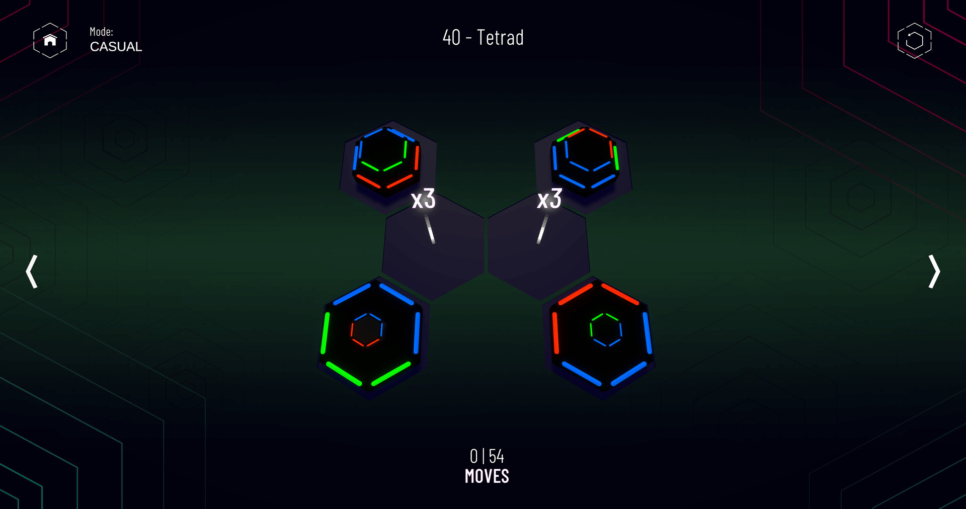 Hanoi Puzzles: Spin Match