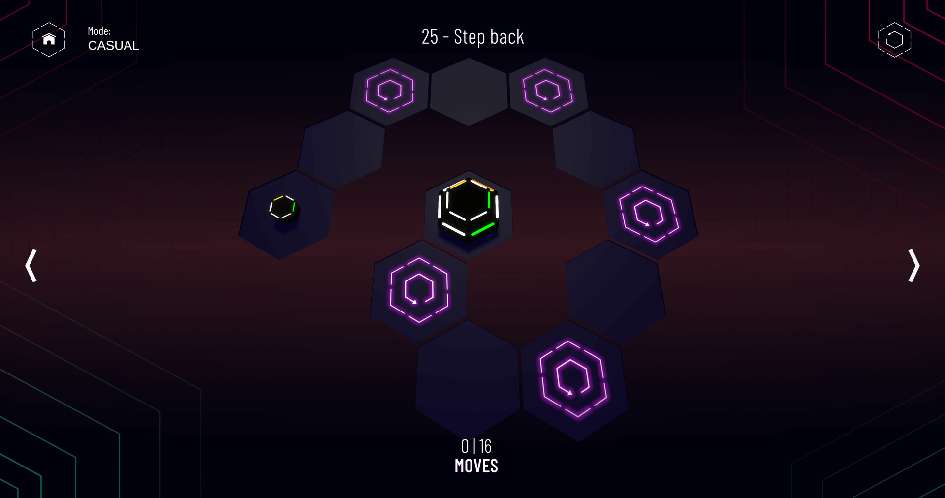 Hanoi Puzzles: Spin Match