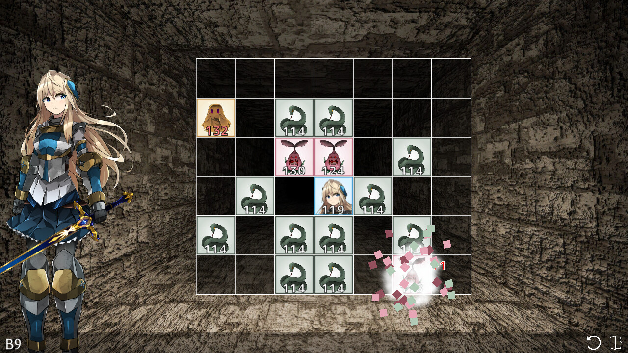 Dungeon in Grid Puzzles