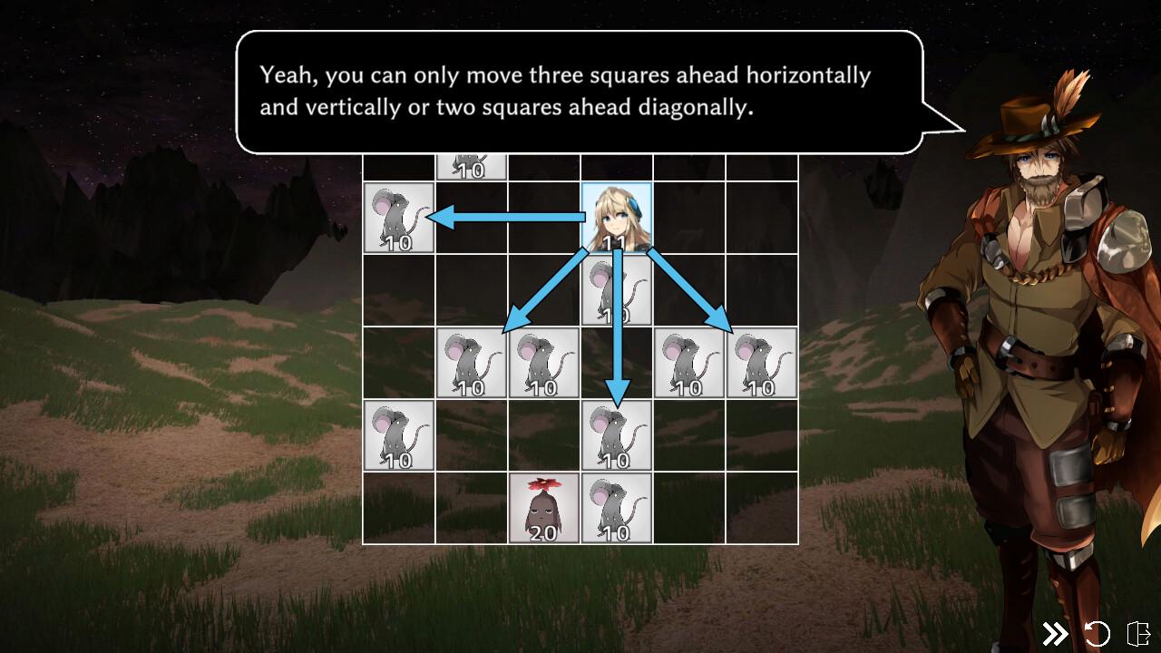 Dungeon in Grid Puzzles