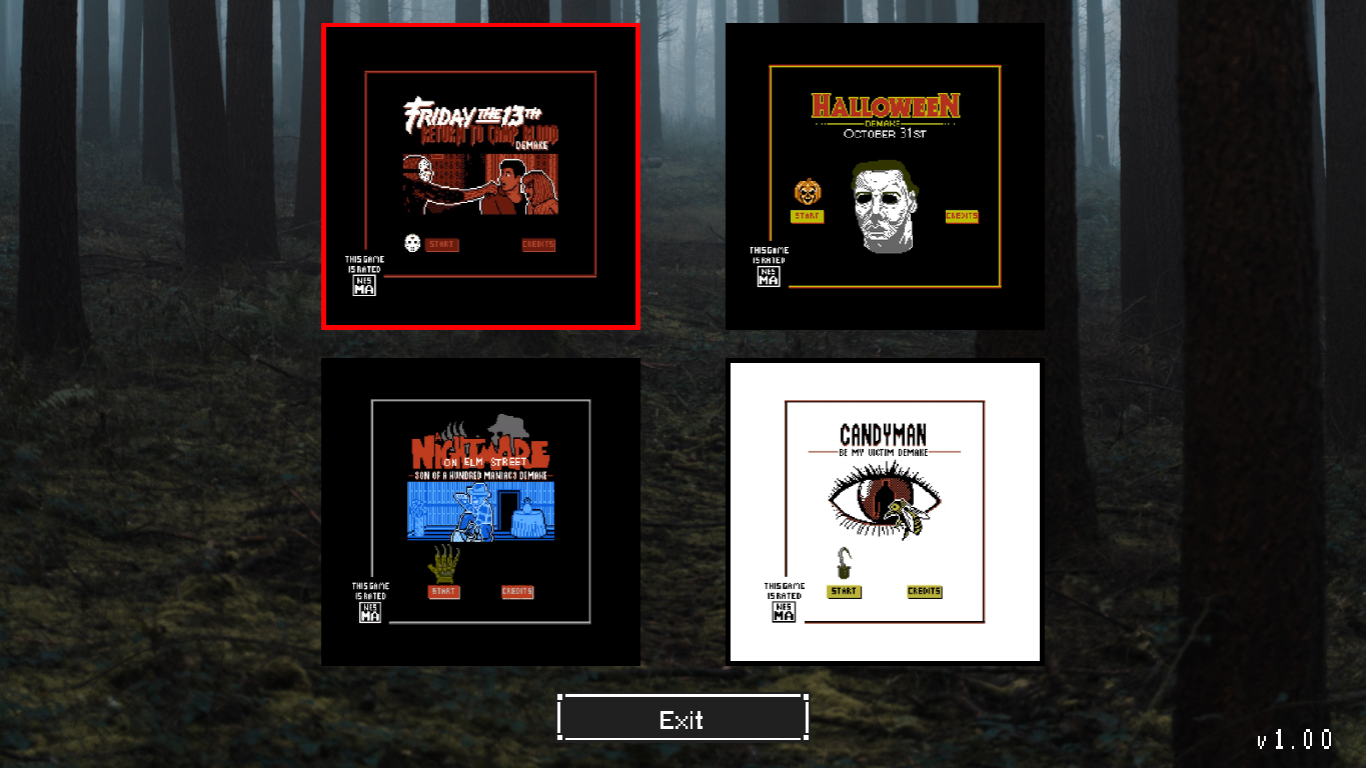 8-Bit Slasher 4-in-1 Horror Demakes