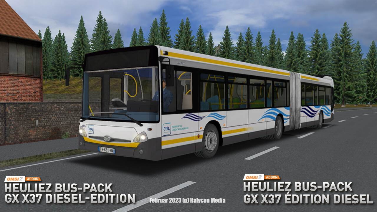 OMSI 2: Heuliez Bus Pack – GX x37: Diesel Edition