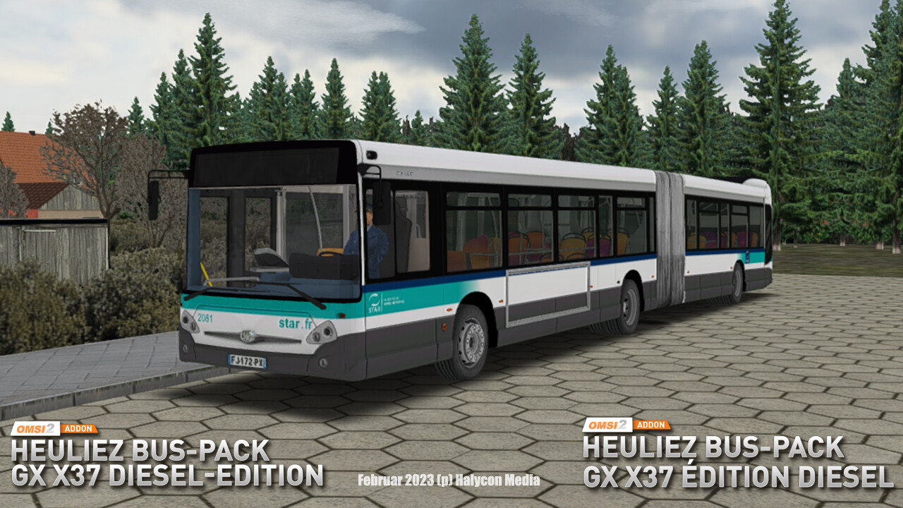 OMSI 2: Heuliez Bus Pack – GX x37: Diesel Edition