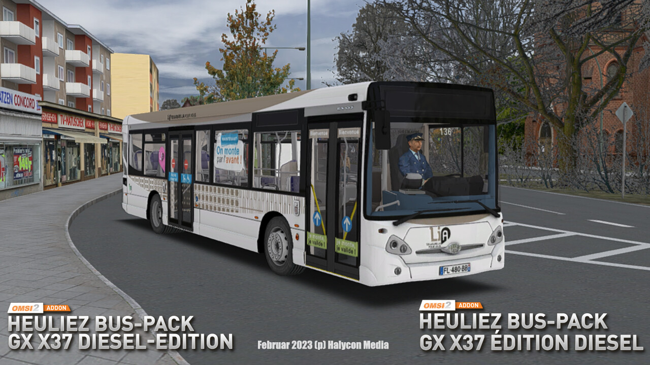 OMSI 2: Heuliez Bus Pack – GX x37: Diesel Edition