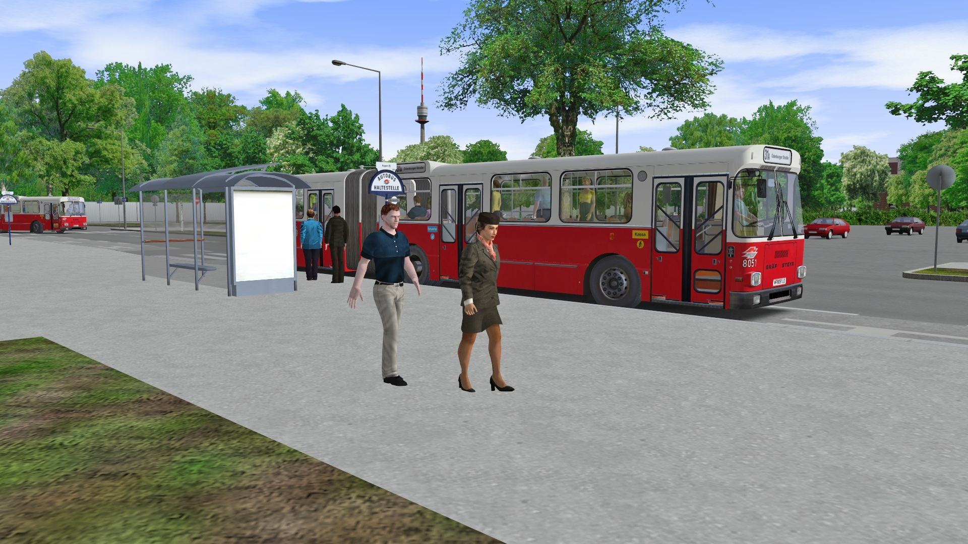 OMSI 2: Steam Edition – AI-Articulated Bus for Vienna