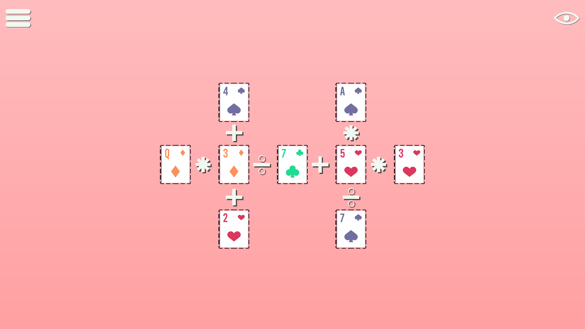 BlackJack Math Cross Numbers