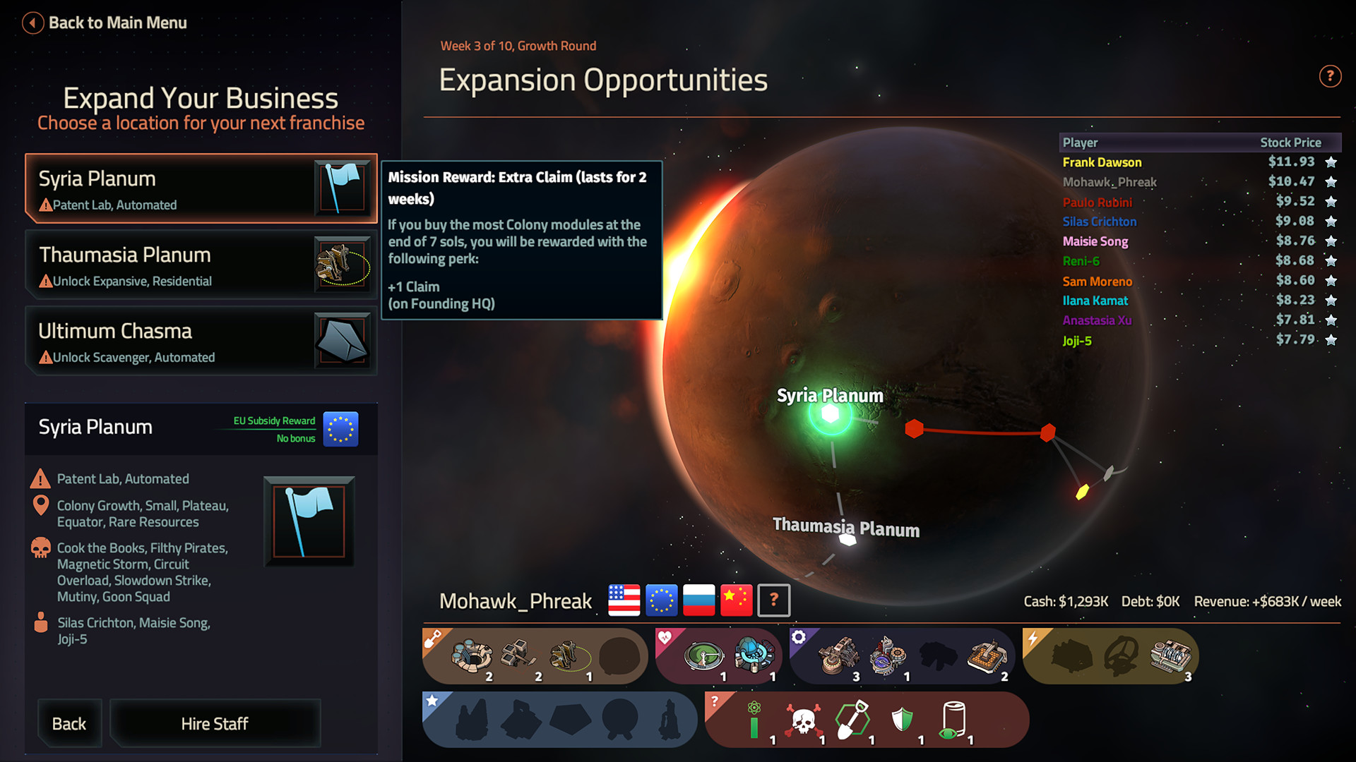 Offworld Trading Company: The Patron and the Patriot