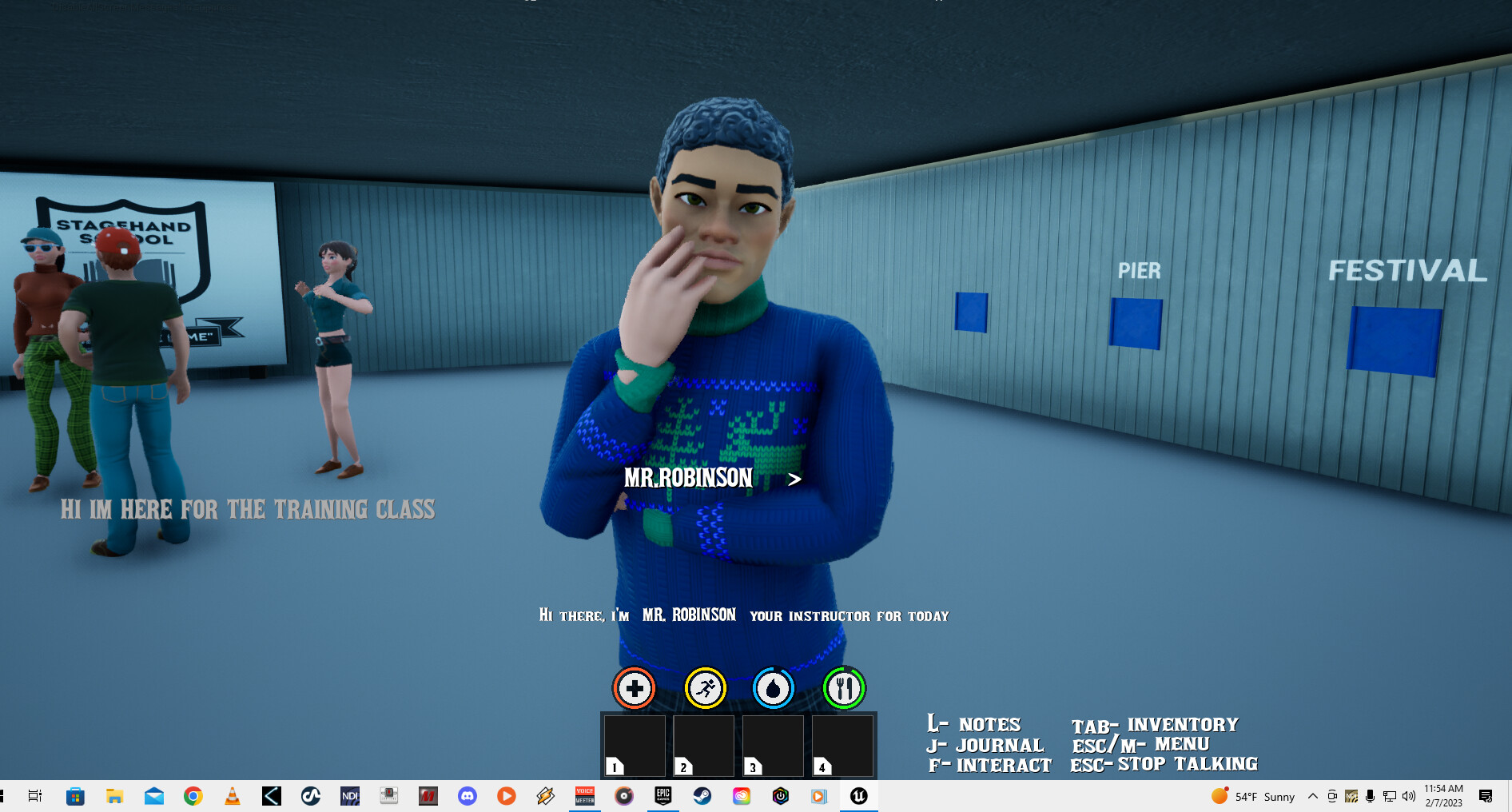 Stagehand Survival Simulator