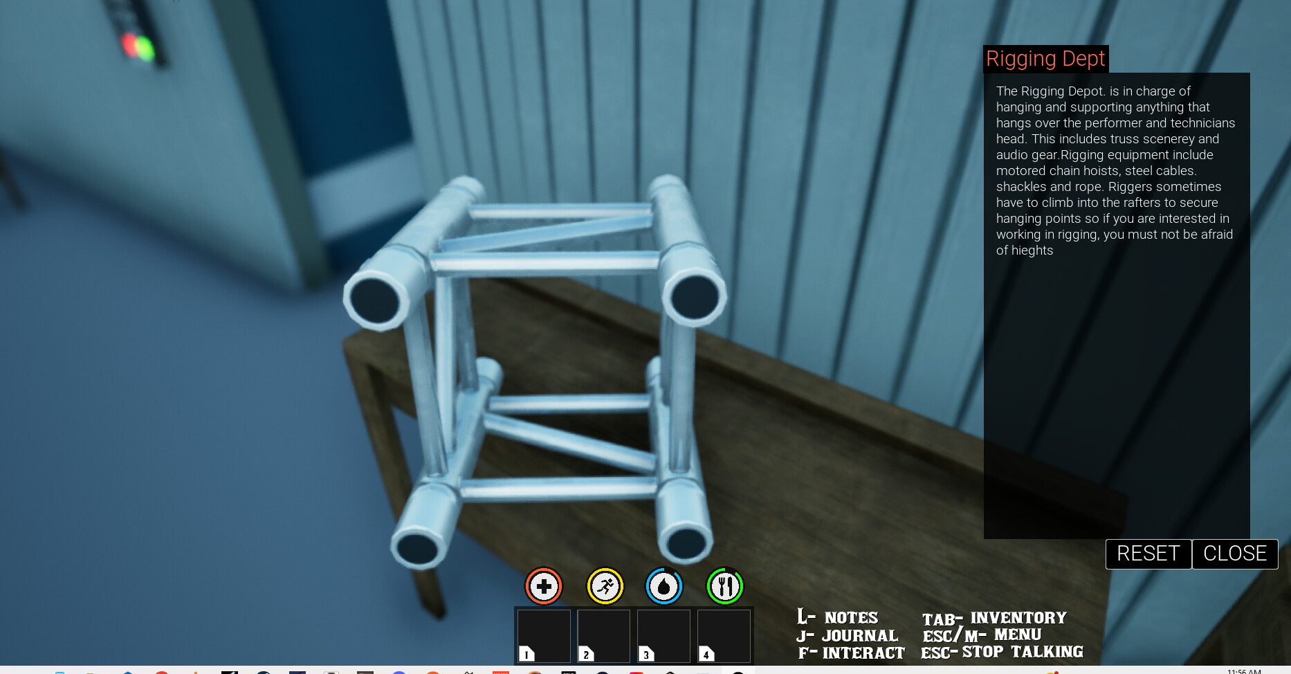 Stagehand Survival Simulator