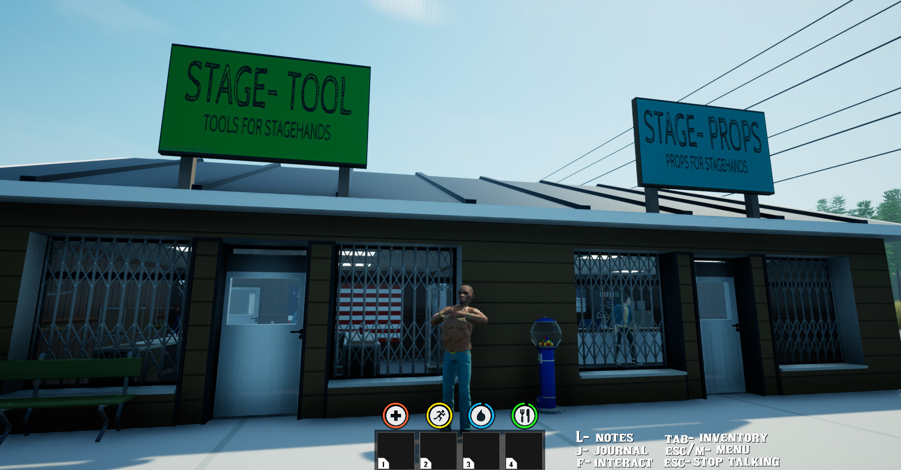 Stagehand Survival Simulator