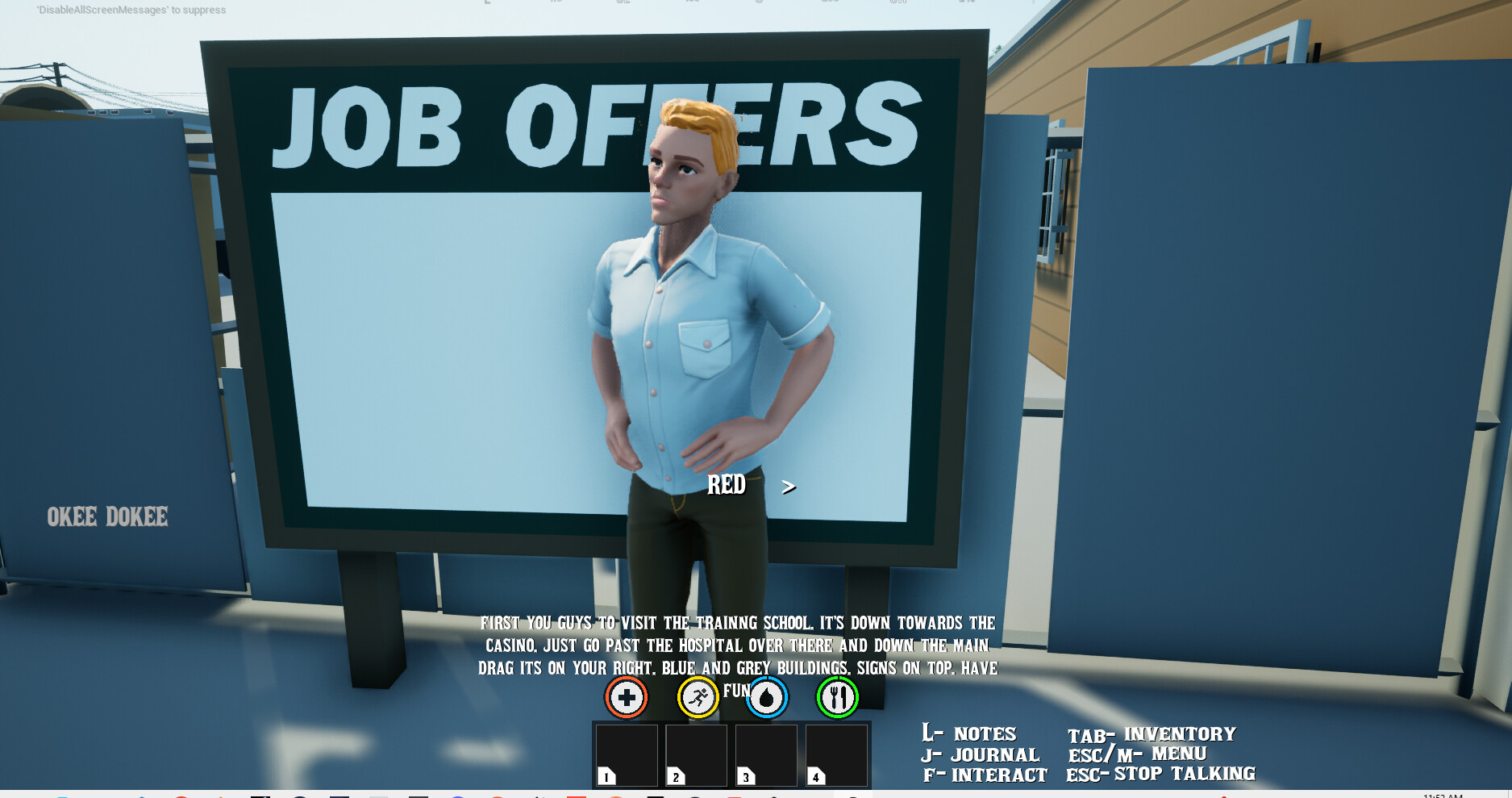 Stagehand Survival Simulator