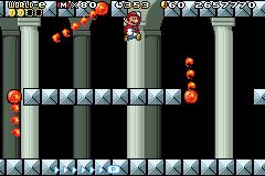 Super Mario Advance 4: Super Mario Bros. 3-e – Swinging Bars of Doom