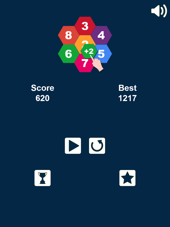 Drag n Merge Hexagons