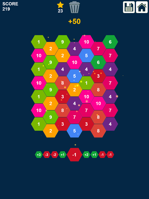 Drag n Merge Hexagons