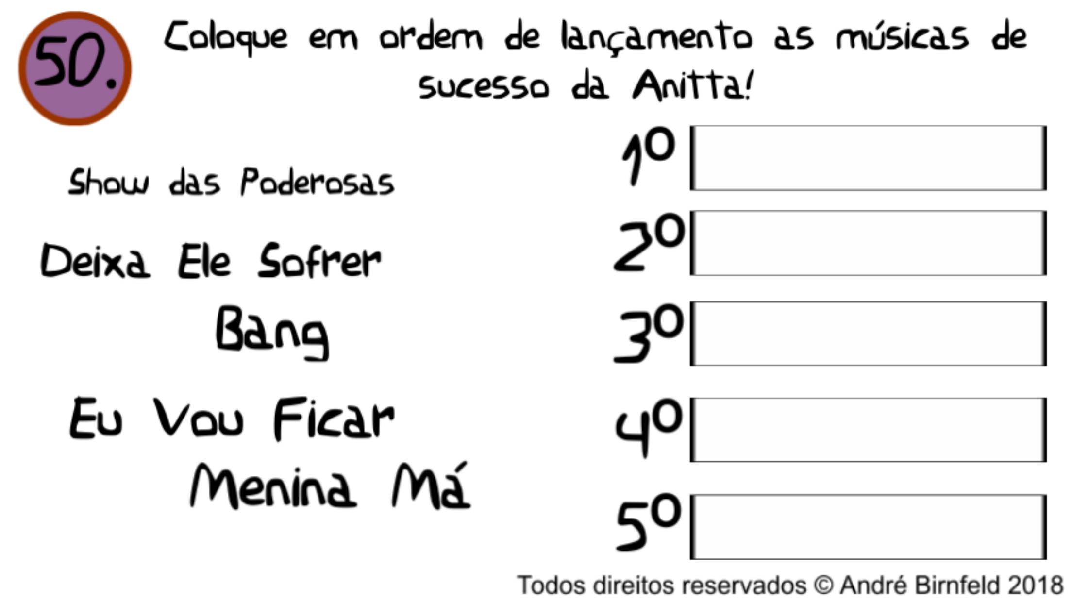 Gênio Quiz Anitta