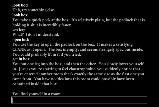 You Find Yourself in a Room