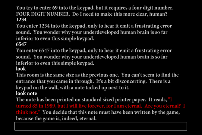 You Find Yourself in a Room