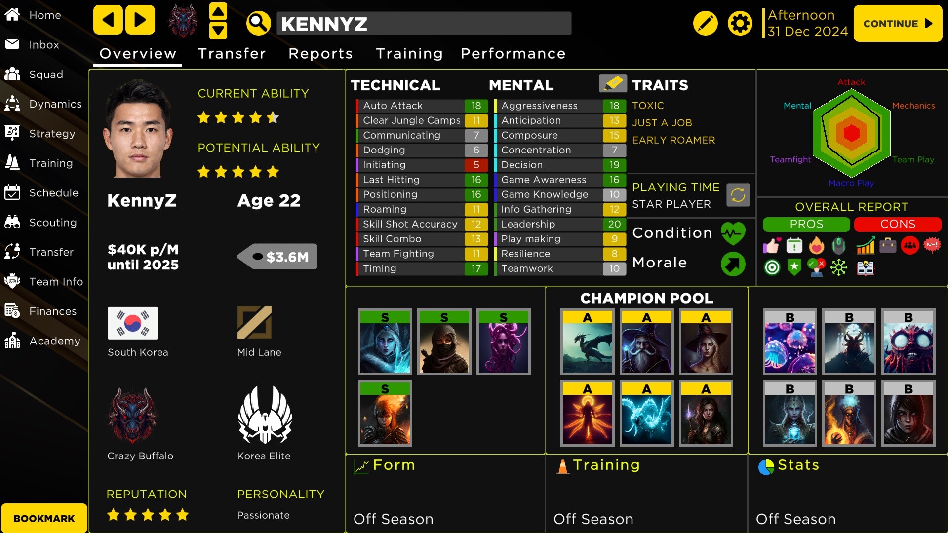 MOBA Esport Manager 25