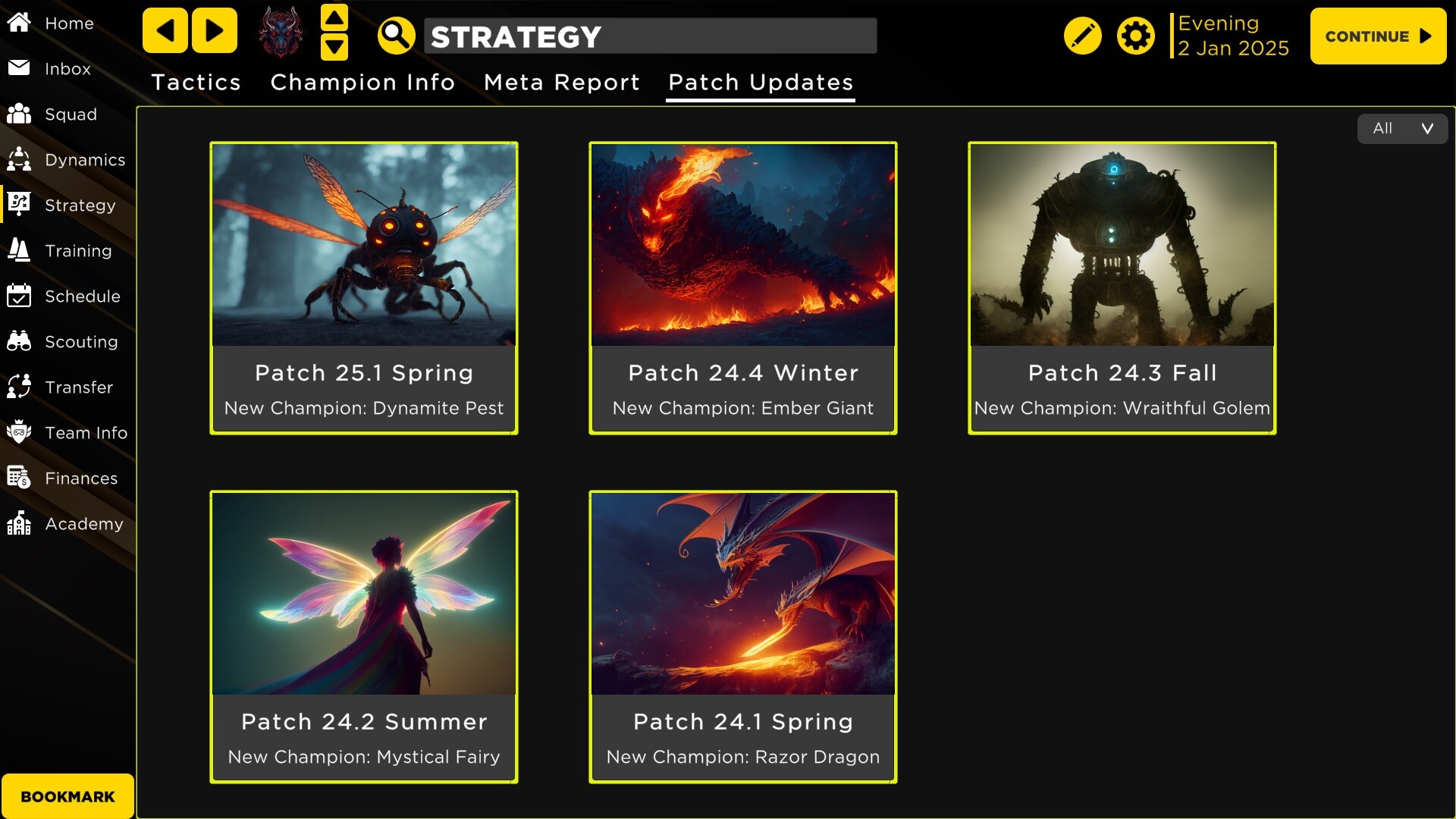 MOBA Esport Manager 25