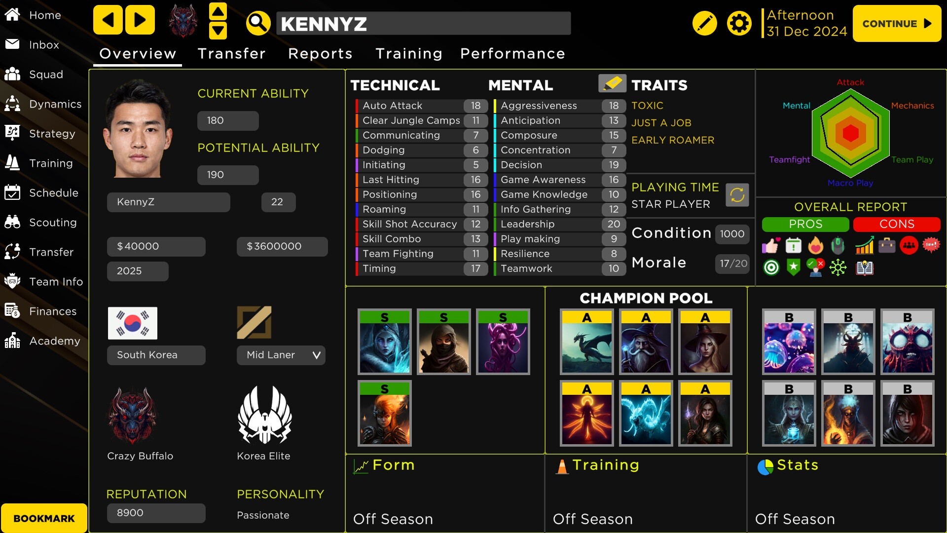 MOBA Esport Manager 25